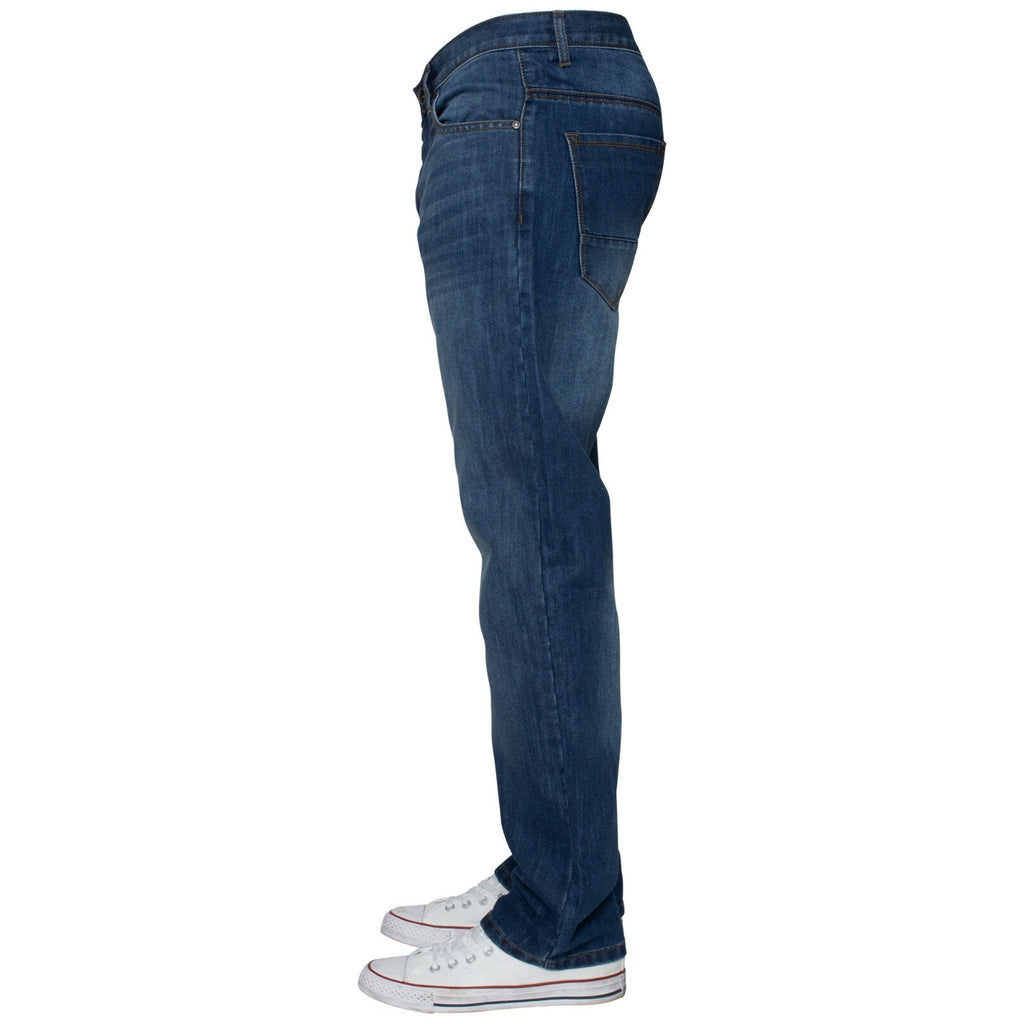 Mens Regular Fit Jeans Straight Leg Denim Trouser Pants Big Tall All Waist Sizes