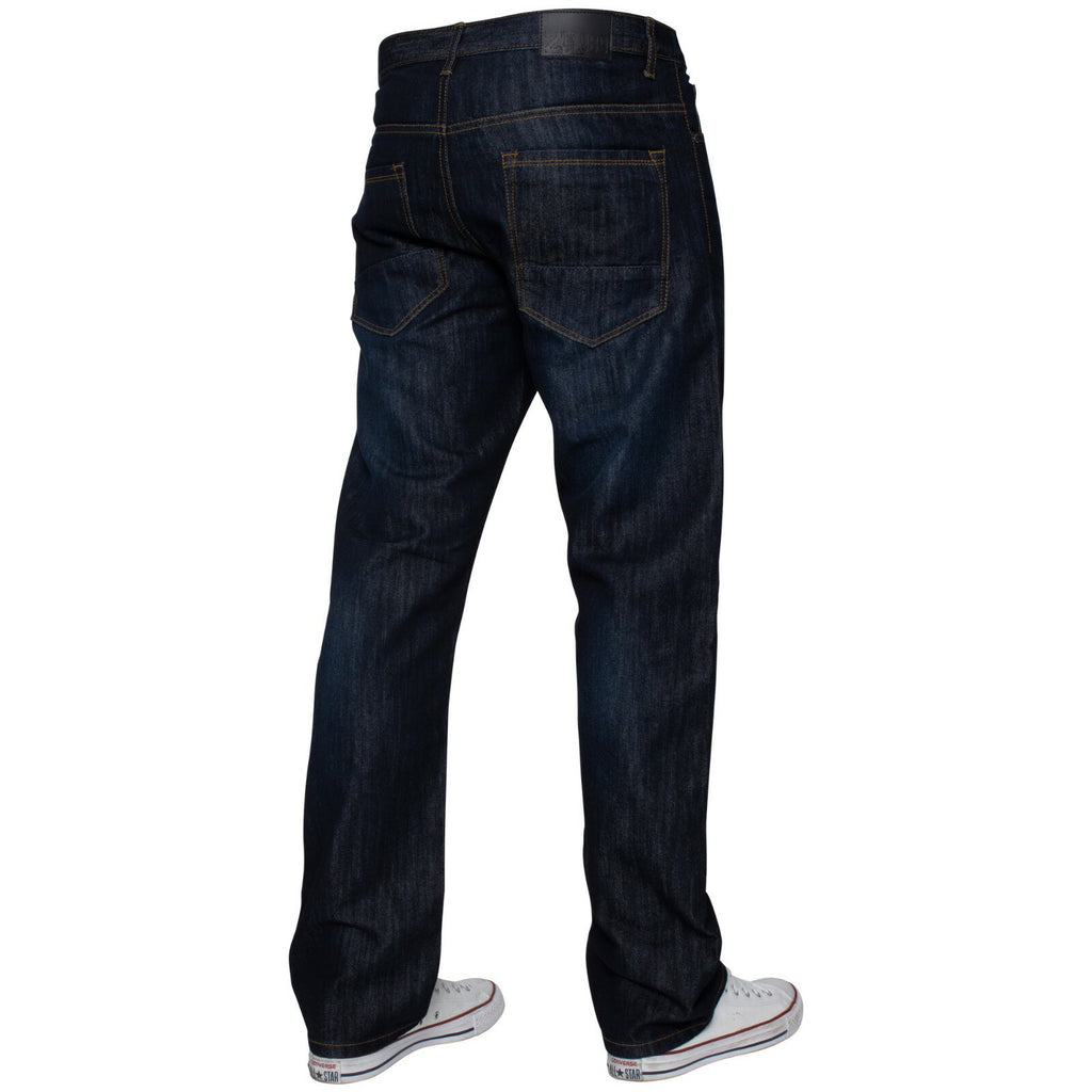 Mens Regular Fit Jeans Straight Leg Denim Trouser Pants Big Tall All Waist Sizes