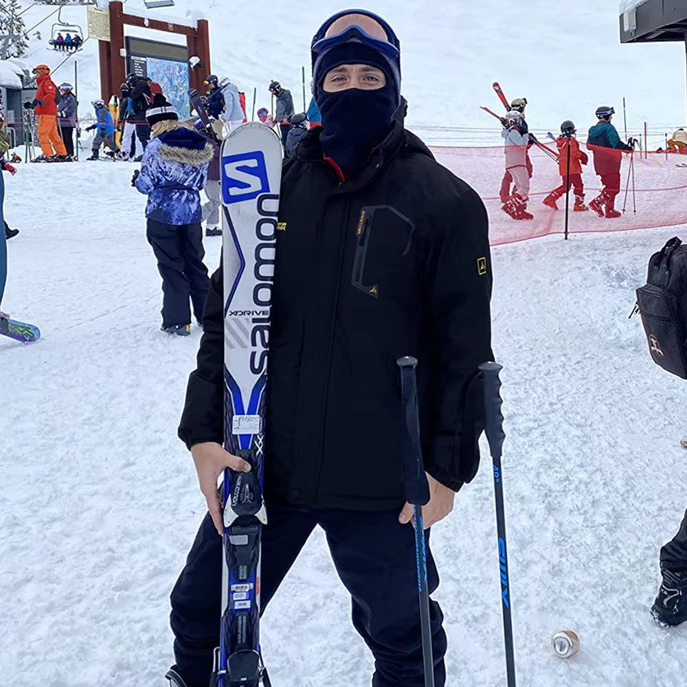 Winter Ski Suit for Men Waterproof Keep Warm Snow Fleece Jacket Pants Windproof Outdoor Mountain Snowboard Wear Set Ski Outfit