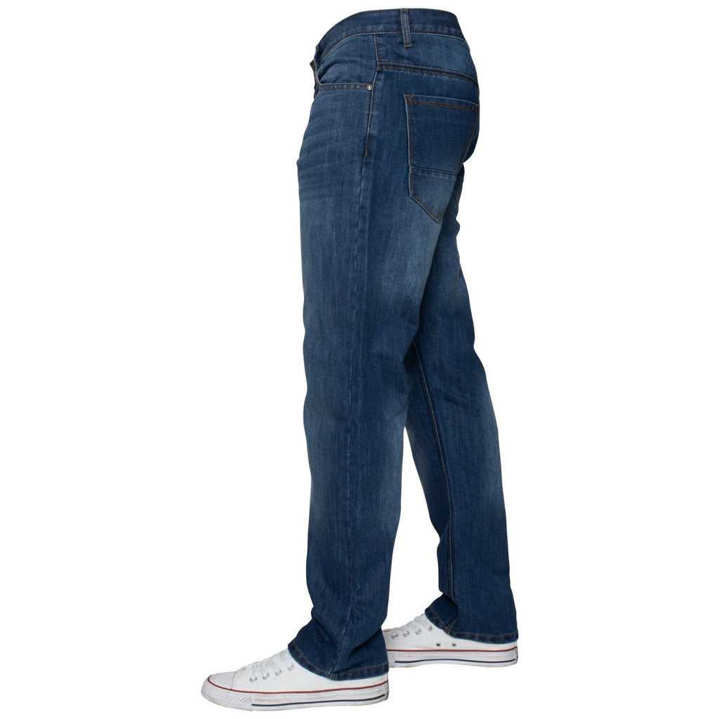 Mens Regular Fit Jeans Straight Leg Denim Trouser Pants Big Tall All Waist Sizes