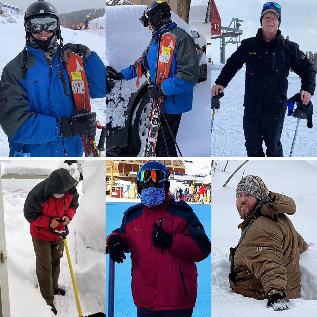 Winter Ski Suit for Men Waterproof Keep Warm Snow Fleece Jacket Pants Windproof Outdoor Mountain Snowboard Wear Set Ski Outfit