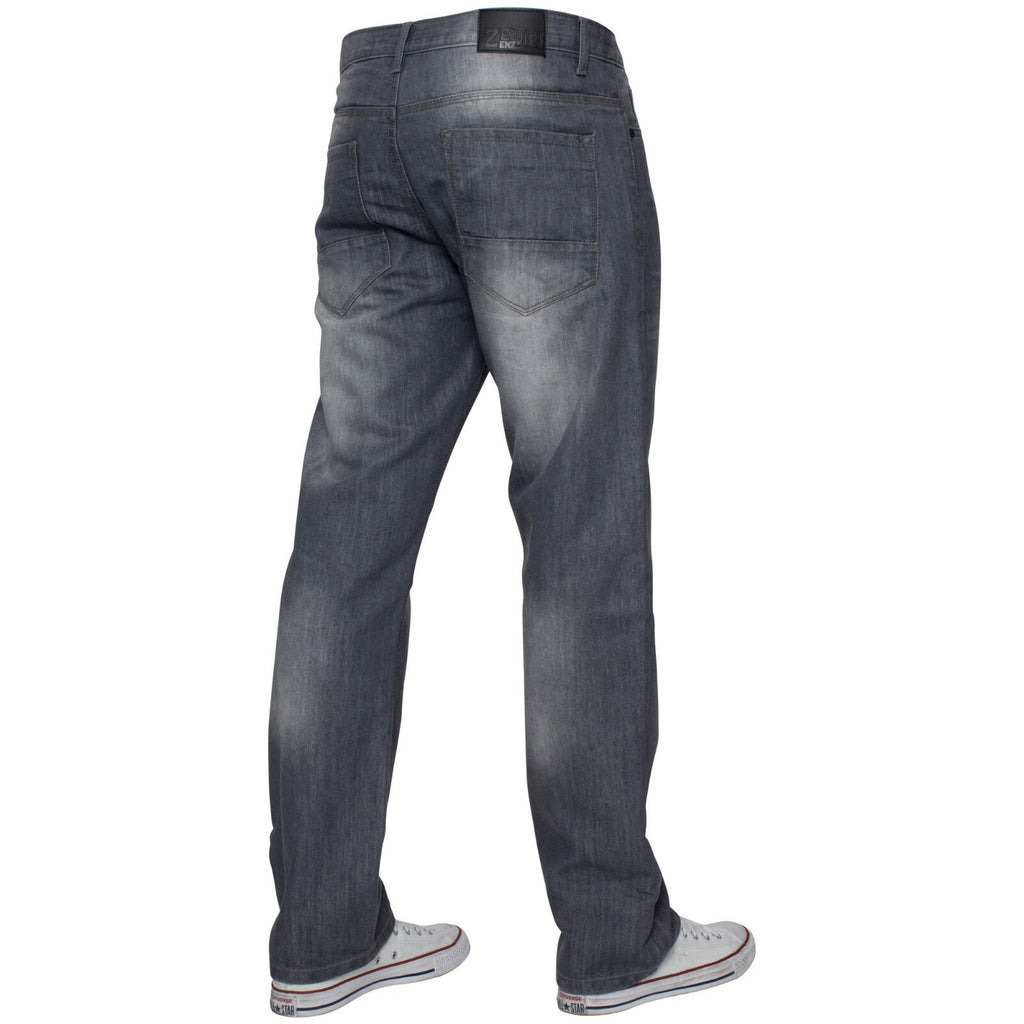 Mens Regular Fit Jeans Straight Leg Denim Trouser Pants Big Tall All Waist Sizes