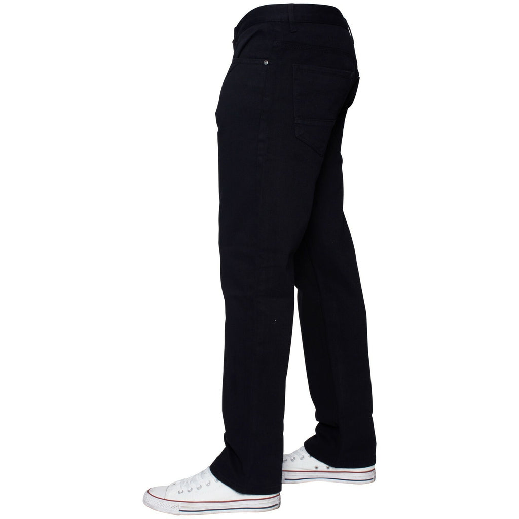 Mens Regular Fit Jeans Straight Leg Denim Trouser Pants Big Tall All Waist Sizes