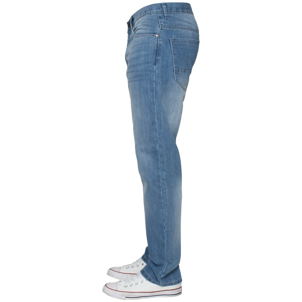 Mens Regular Fit Jeans Straight Leg Denim Trouser Pants Big Tall All Waist Sizes