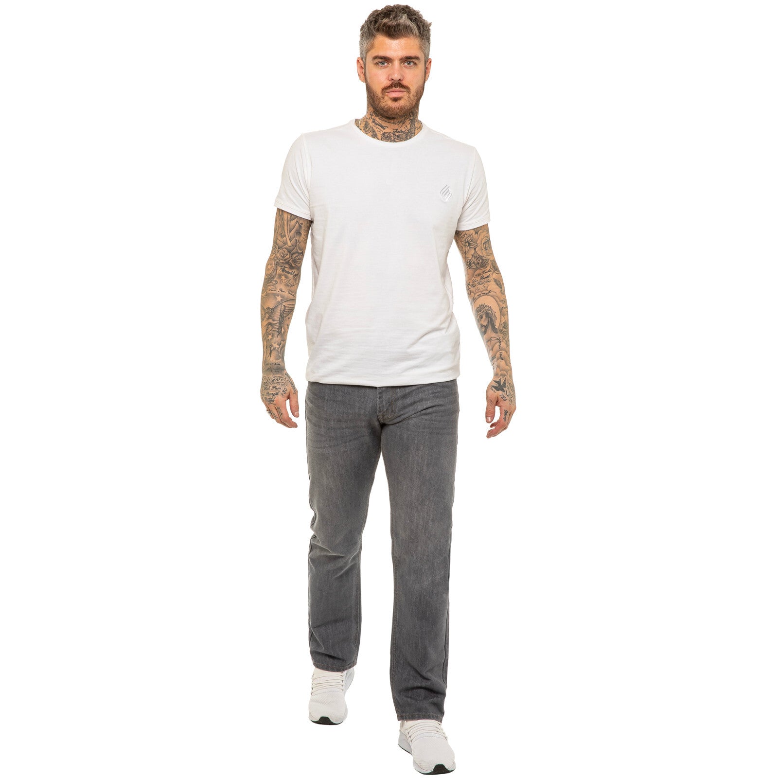 Mens Regular Fit Jeans Straight Leg Denim Trouser Pants Big Tall All Waist Sizes