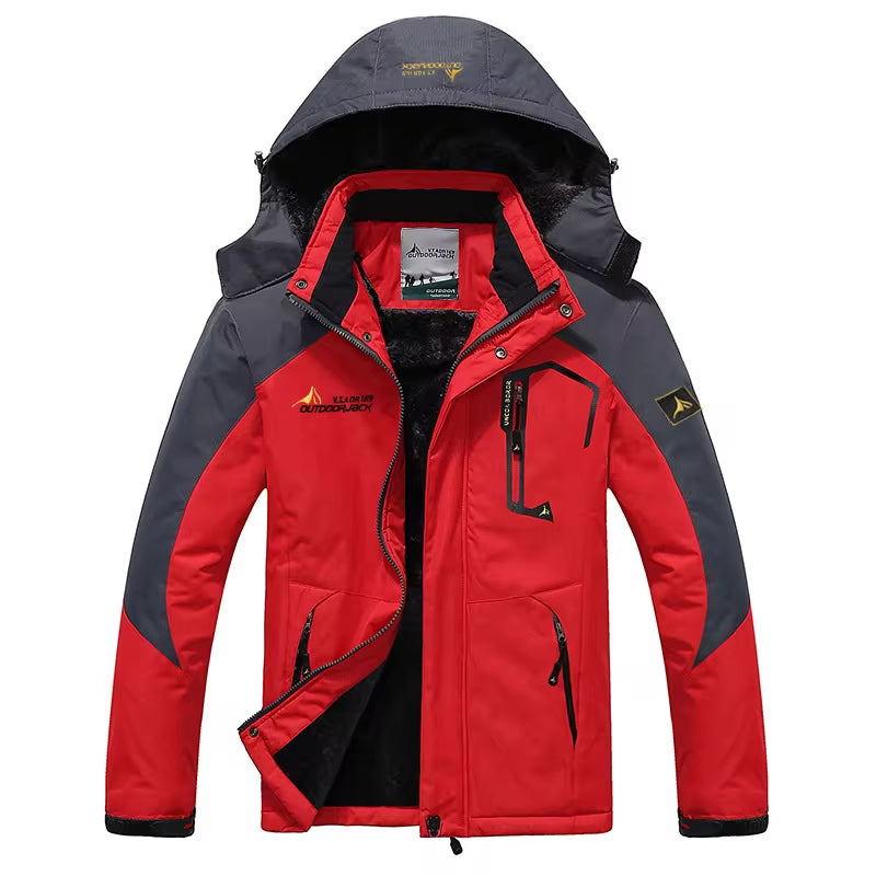 Winter Ski Suit for Men Waterproof Keep Warm Snow Fleece Jacket Pants Windproof Outdoor Mountain Snowboard Wear Set Ski Outfit