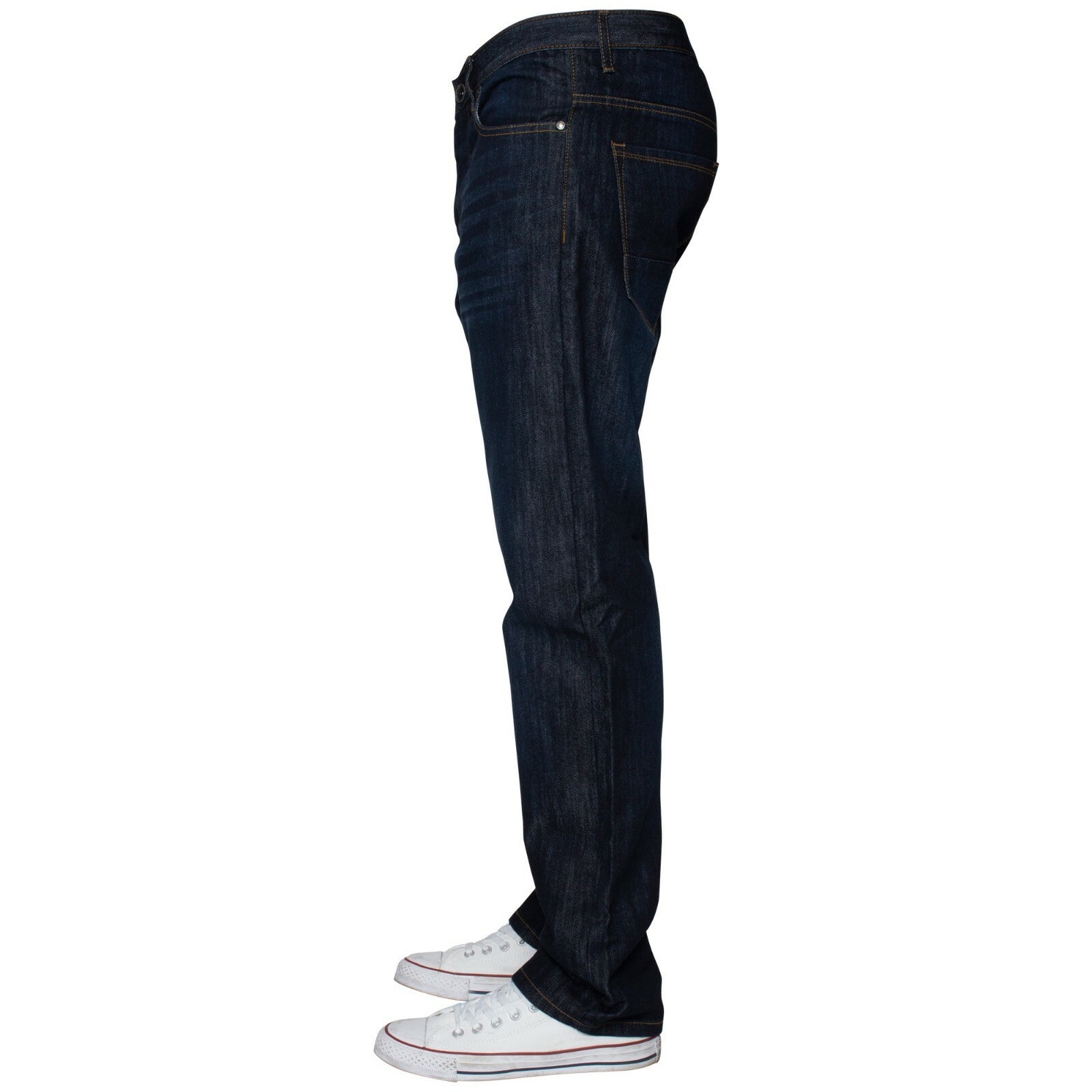Mens Regular Fit Jeans Straight Leg Denim Trouser Pants Big Tall All Waist Sizes