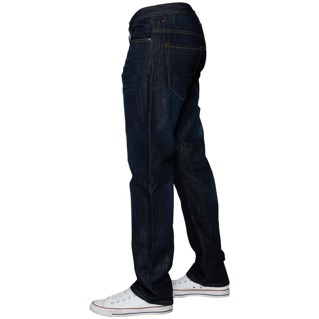 Mens Regular Fit Jeans Straight Leg Denim Trouser Pants Big Tall All Waist Sizes