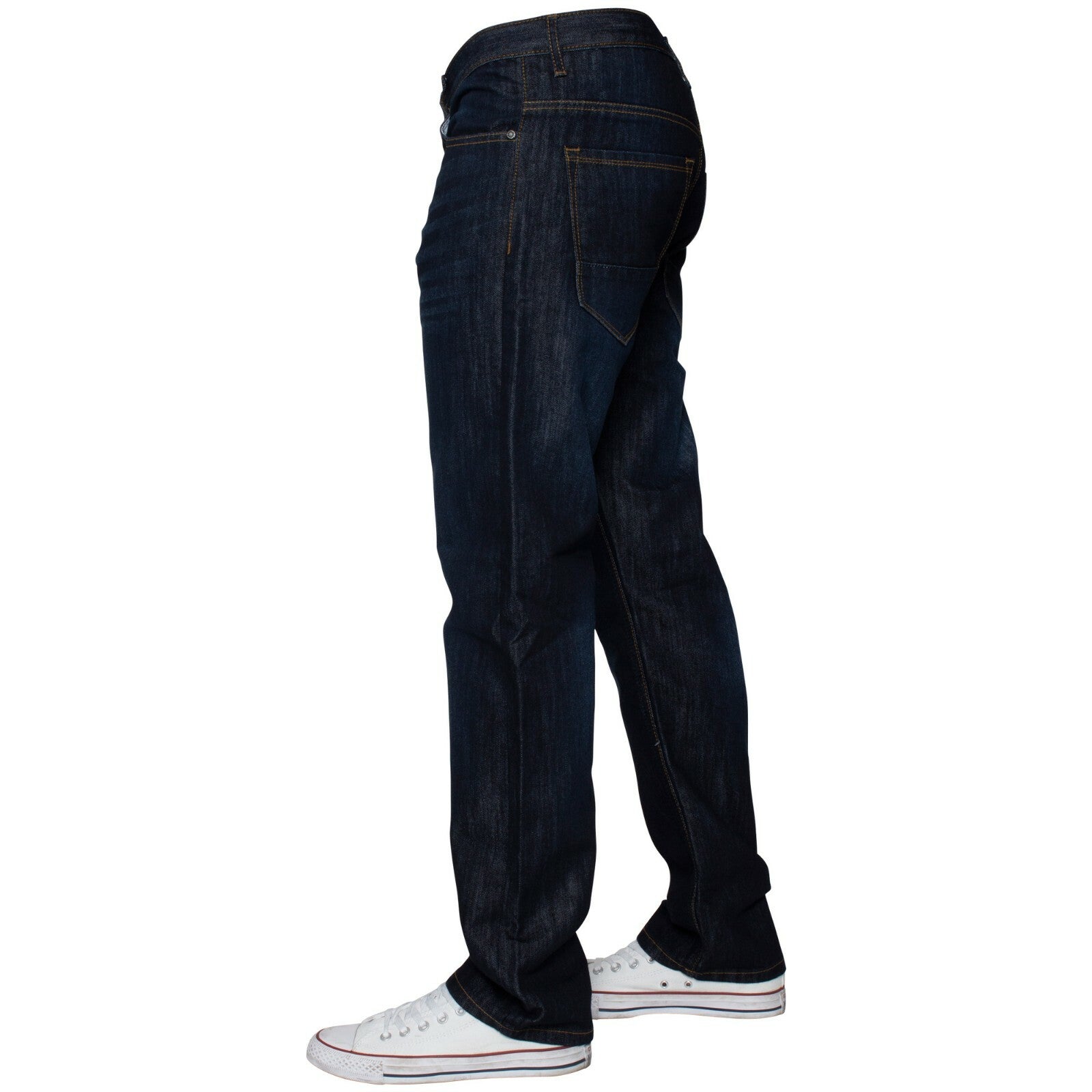 Mens Regular Fit Jeans Straight Leg Denim Trouser Pants Big Tall All Waist Sizes