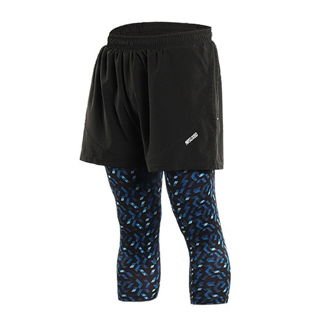 Quick Dry Mens Sports 3 Running Shorts Active Training Exercise Jogging 2 IN 1 Shorts With Longer Liner 4 Colors-in Running Shorts from Sports