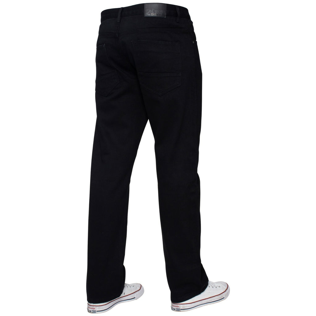 Mens Regular Fit Jeans Straight Leg Denim Trouser Pants Big Tall All Waist Sizes